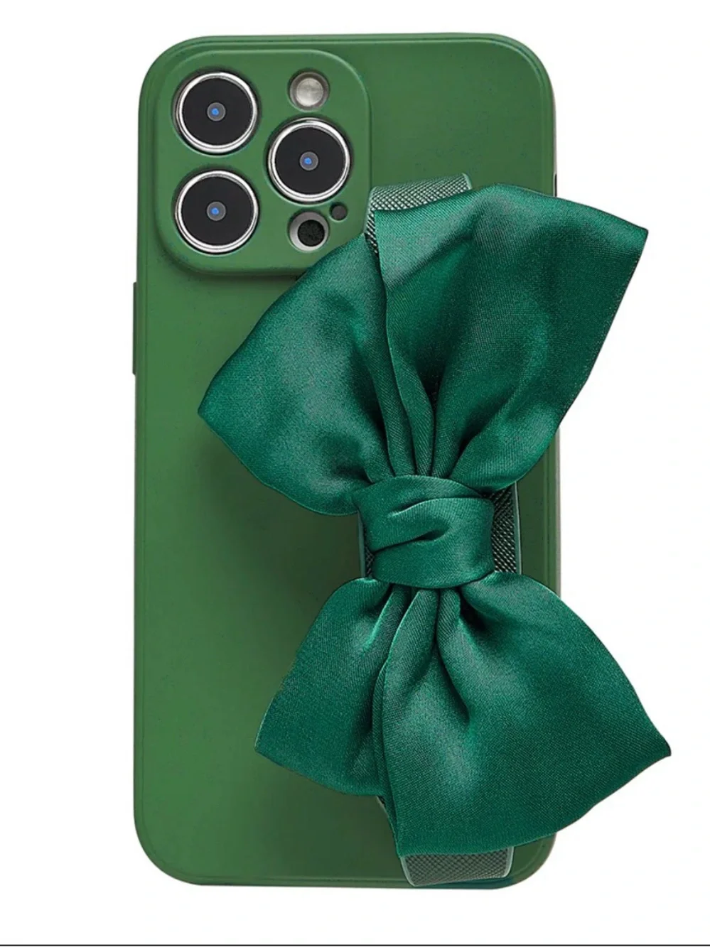 Bowknot Wristlet Phone Case 13 Pro Max Emerald